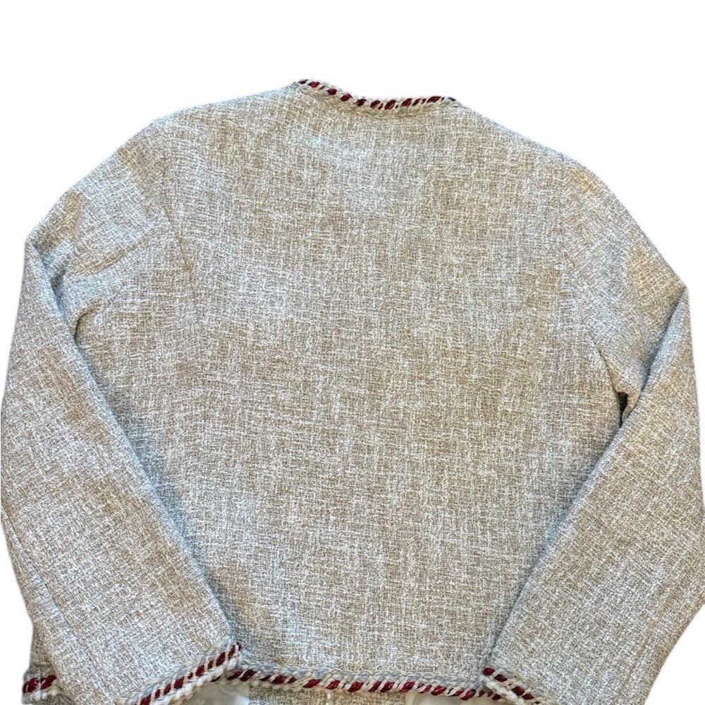 Zara Braided Trim Tweed Jacket - Old Money Aesthetic‎ - Picture 4 of 8
